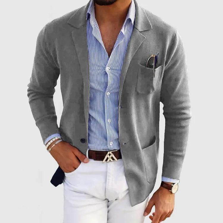 Dino - Blazer Cardigan Uomo Moderno Con Tasche