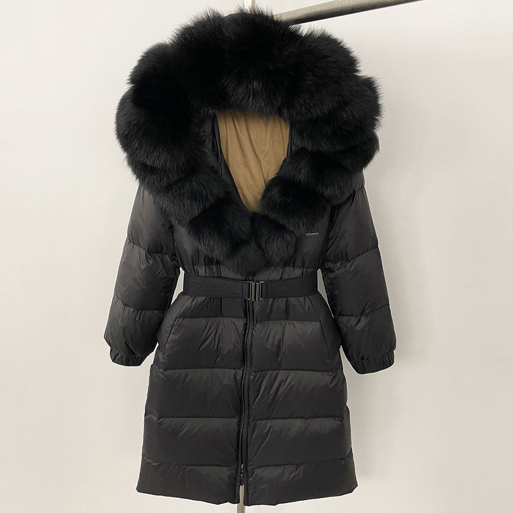 Fabiana - Cappotto Invernale Donna Lungo con Cappuccio