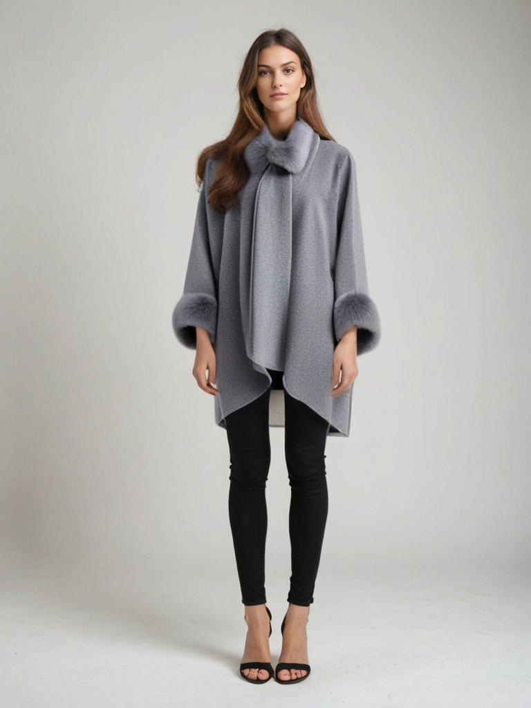 Angelica – Cappotto Larga Lana Donna Elegante