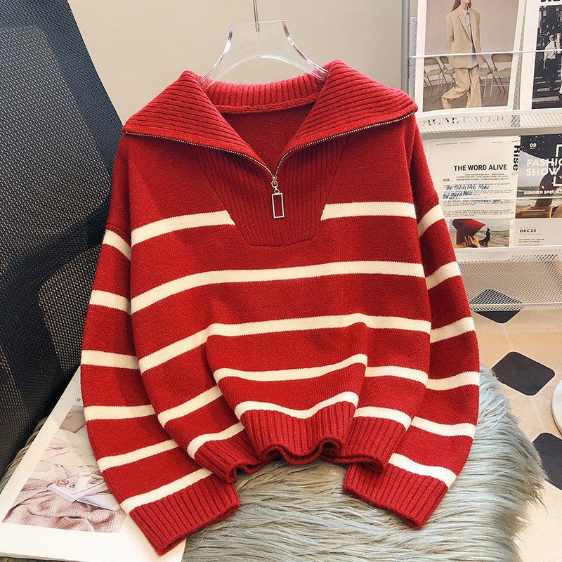 Yolanda – Maglione Casual Chic con Zip Elegante