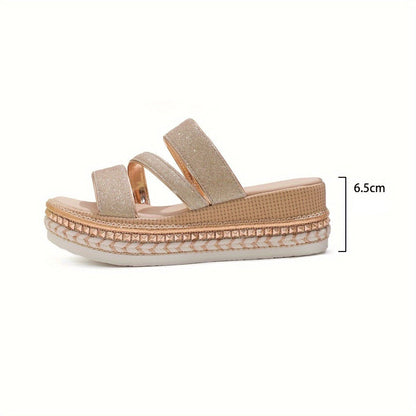Sonia – Sandali Platform Luminosi Dalla Calzata Confortevole