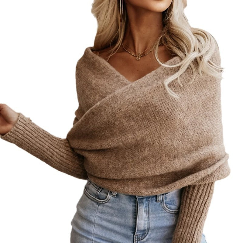 Hannelore - Maglione Donna Off Shoulder Elegante
