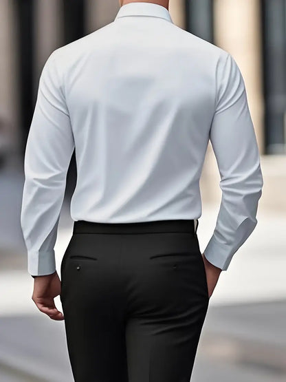Alberto – Camicia Traspirante A Maniche Lunghe Da Uomo