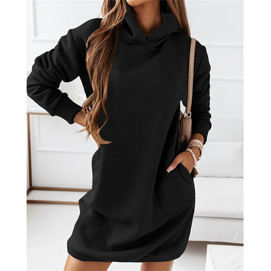 Dalila - Abito con Cappuccio Comodo ed Elegante per Donna