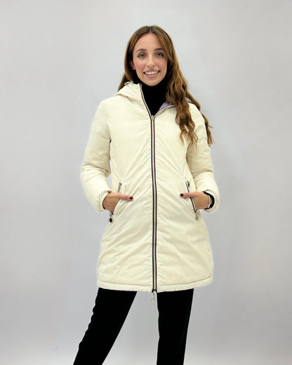 Juliette - Giacca lunga da donna reversibile elegante