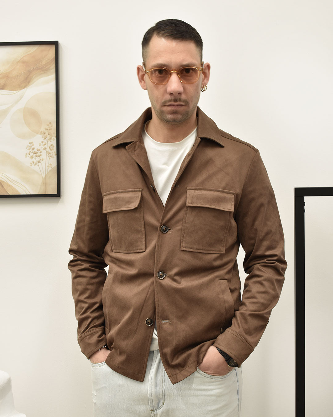 Ignazio - Giubbino Overshirt Leggero Uomo Contemporaneo