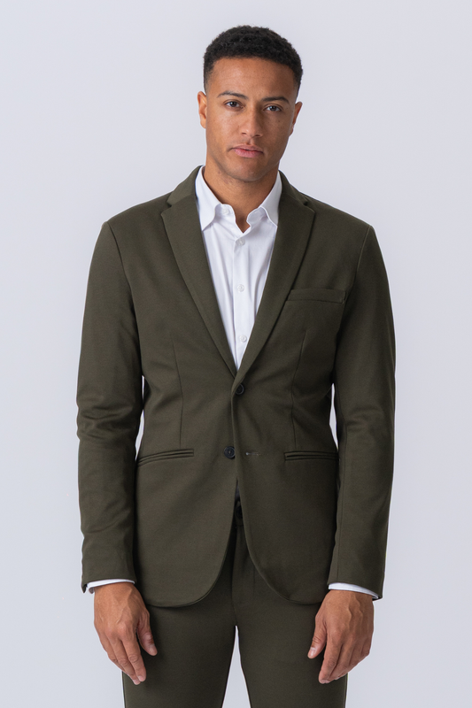 Rainero - Blazer Performance Uomo Verde Scuro Moderno Elegante
