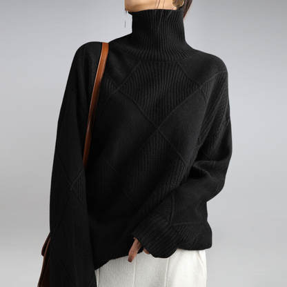 Arcangela - Maglione dolcevita in cashmere da donna