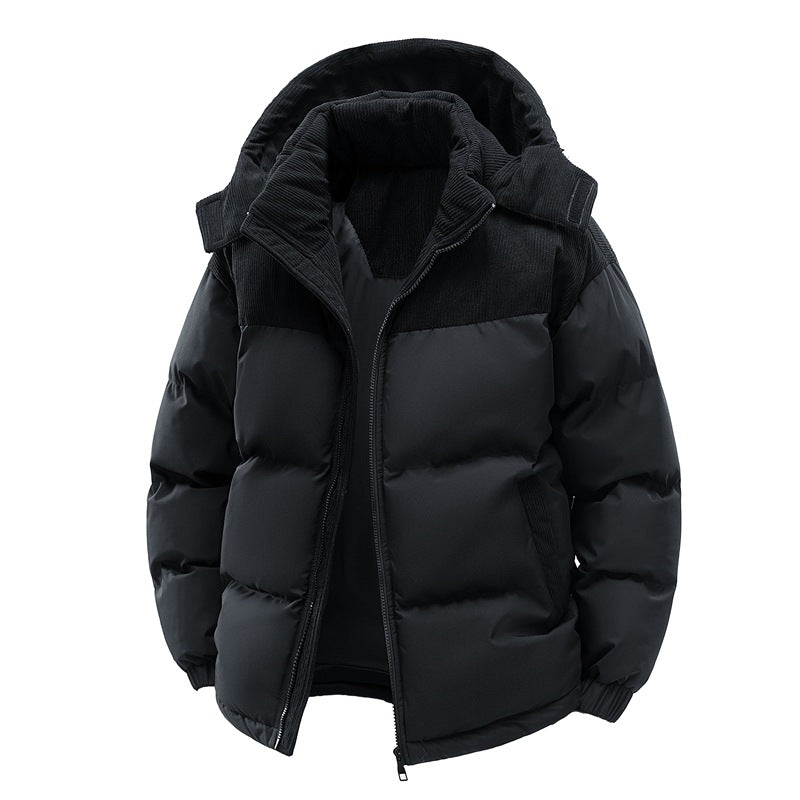 Nunzio – Giacca Invernale Con Design Color Block E Cappuccio Staccabile