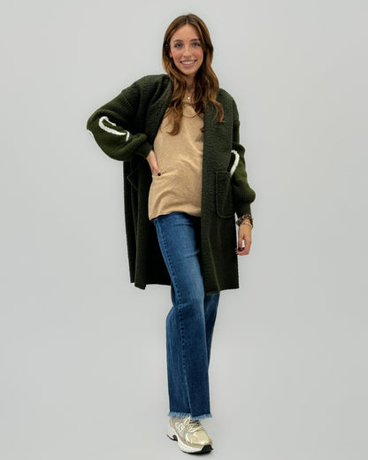 Karina - Cappotto morbido da donna con dettaglio cuore