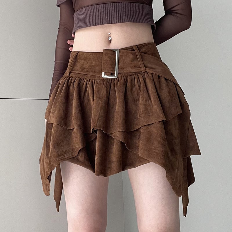 Paola – Gonna Asimmetrica Mini A-Line Stile Casual