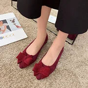 Laura - Pumps Tacco Basso Fiocco Eleganti Donna