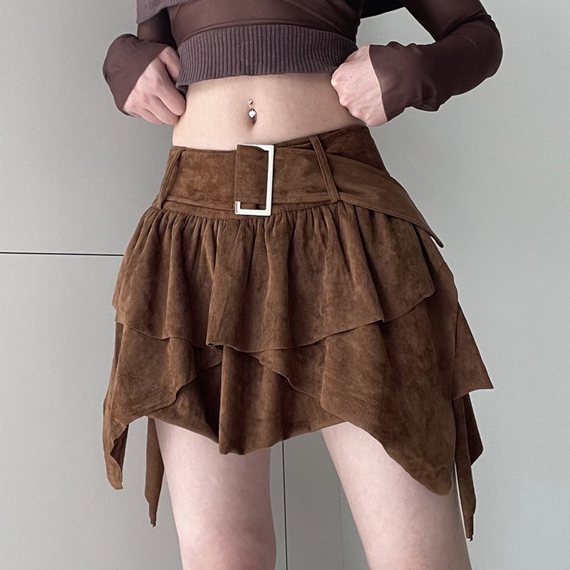 Paola – Gonna Asimmetrica Mini A-Line Stile Casual