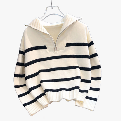 Yolanda – Maglione Casual Chic con Zip Elegante