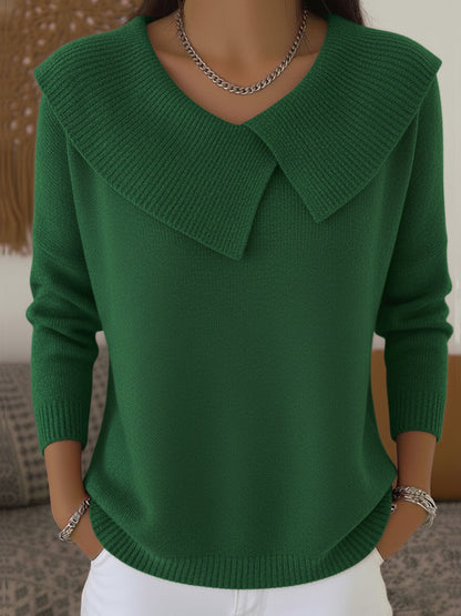 Ternizia - Maglia Donna Calda Colletto Morbido Chic