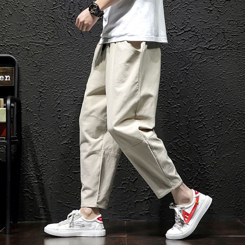 Rocco - Pantaloni Cropped Uomo Estivi Freschi Naturali Leggeri