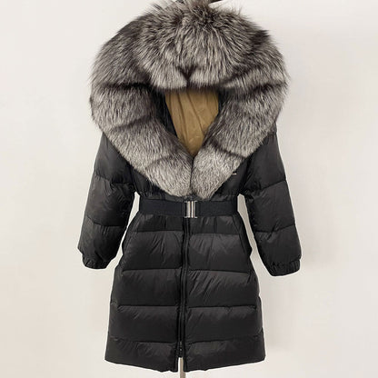 Fabiana - Cappotto Invernale Donna Lungo con Cappuccio