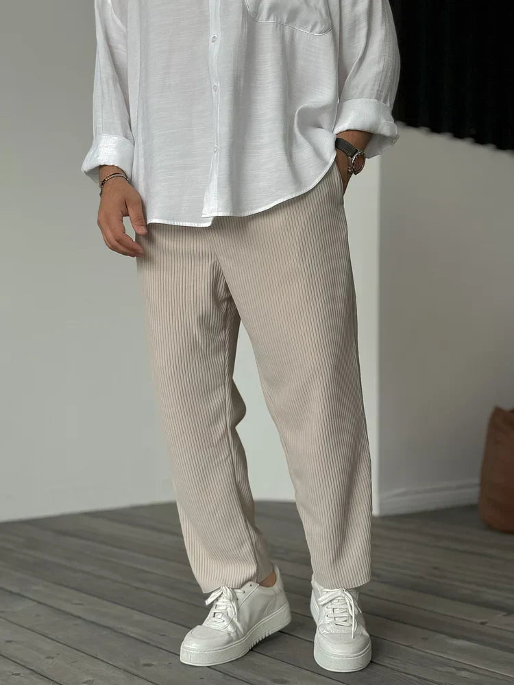 Jenaro - Pantaloni Uomo Lusso Morbidi Eleganti Comfort