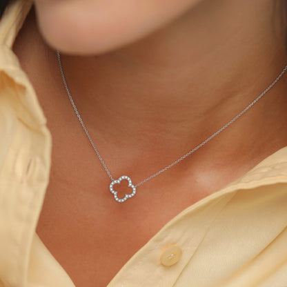Viviana - Collana Quadrifoglio Donna Elegante Luminosa