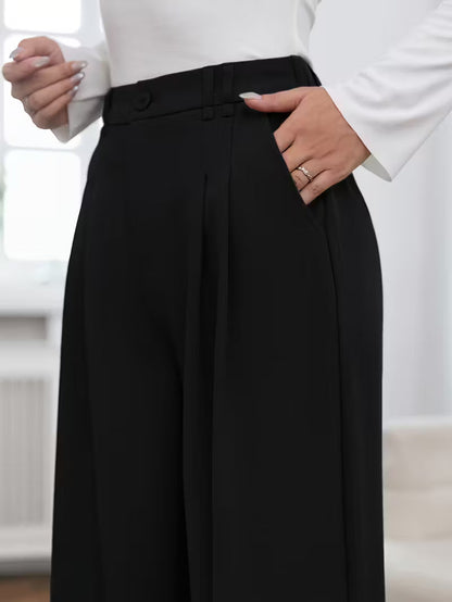 Kamilla – Pantaloni Eleganti A Gamba Larga Per Un Look Sofisticato