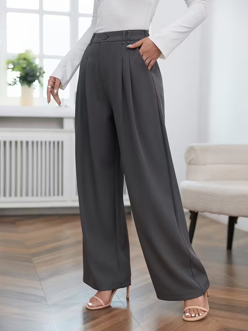 Kamilla – Pantaloni Eleganti A Gamba Larga Per Un Look Sofisticato