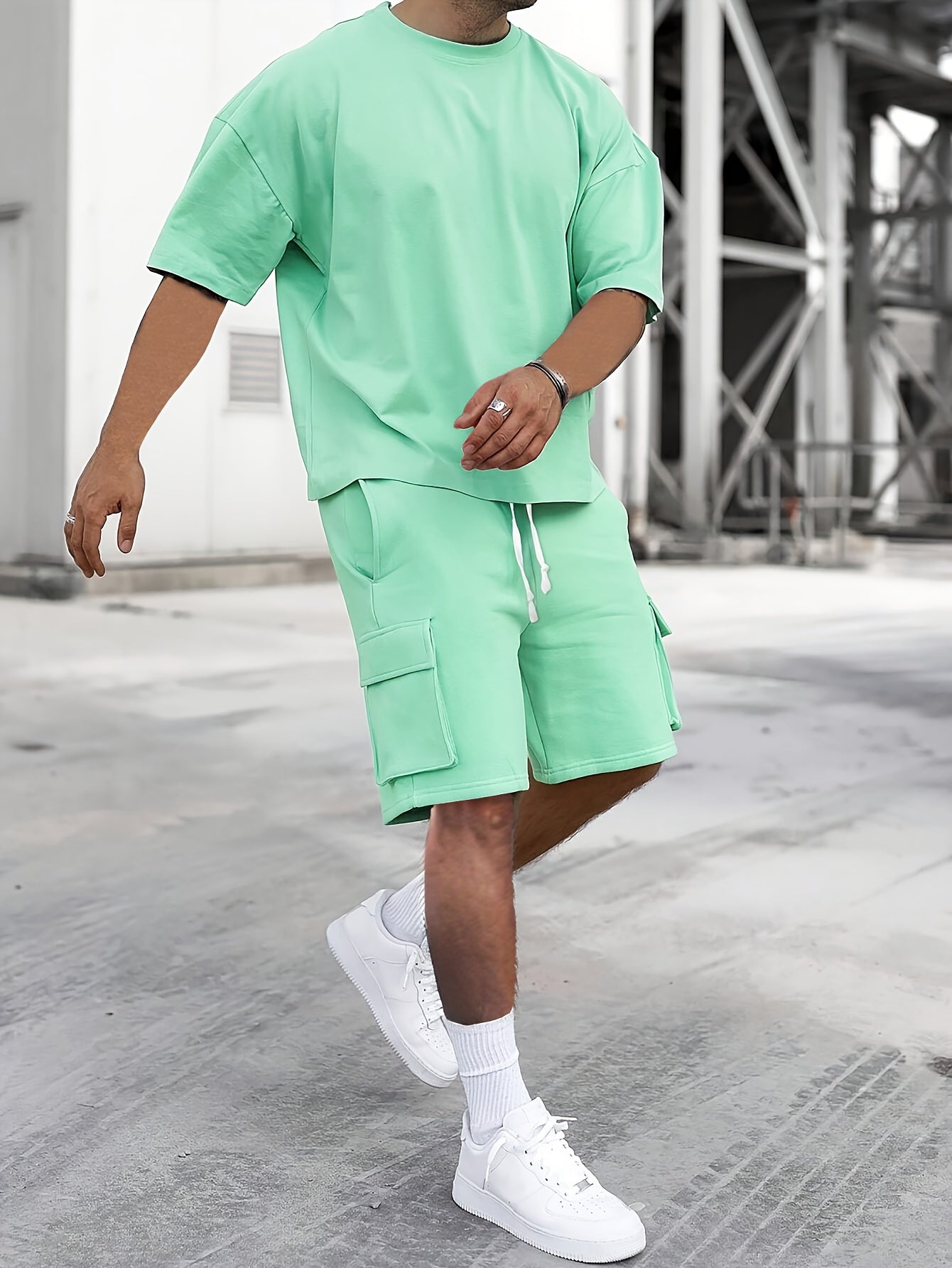 Filippo – Set Casual Composto Da T-Shirt E Pantaloni Modello Cargo
