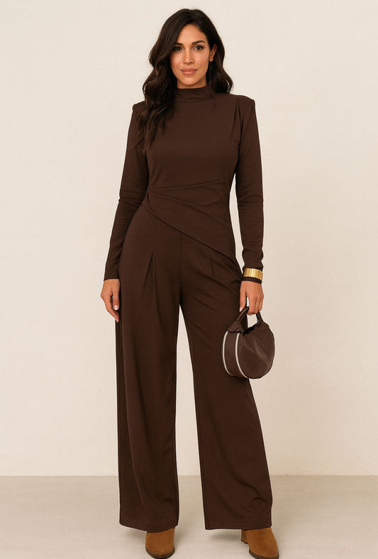 Bice - Completo Elegante Due Pezzi Marrone Donna