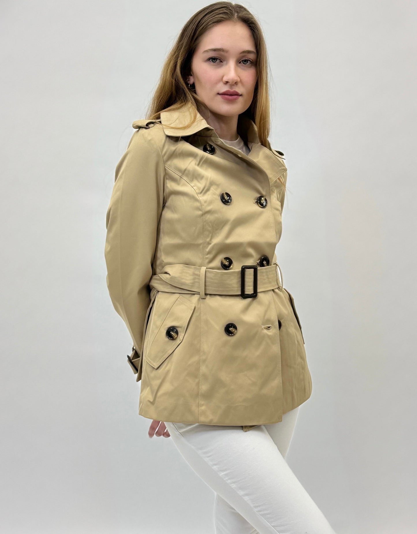 Kassandra - Giacca trench corta da donna elegante