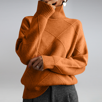 Arcangela - Maglione dolcevita in cashmere da donna