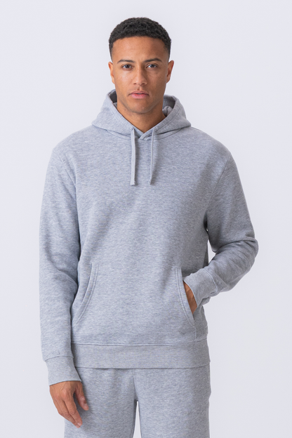 Leone - Felpa Uomo Cappuccio Grigio Stile Essential