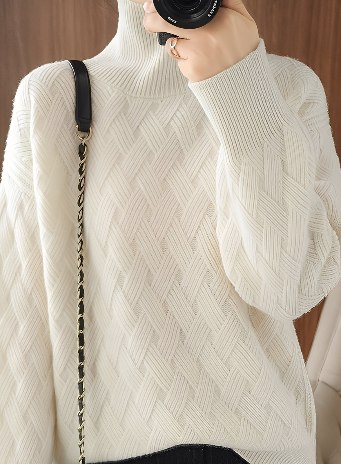 Franca - Maglione Dolcevita Donna Stile Elegante