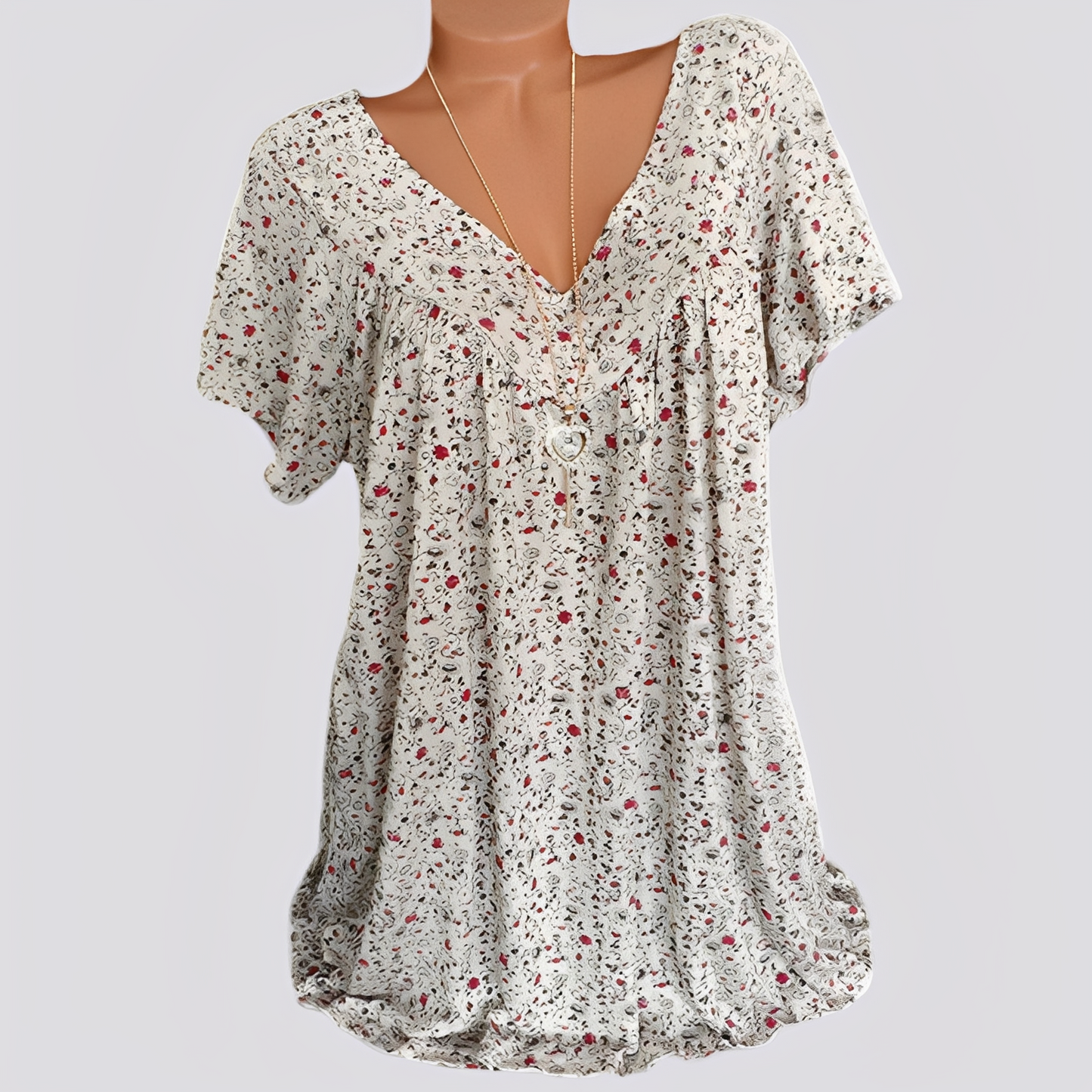 Claudia – Blusa Ampia Con Motivo Floreale Ed Elegante