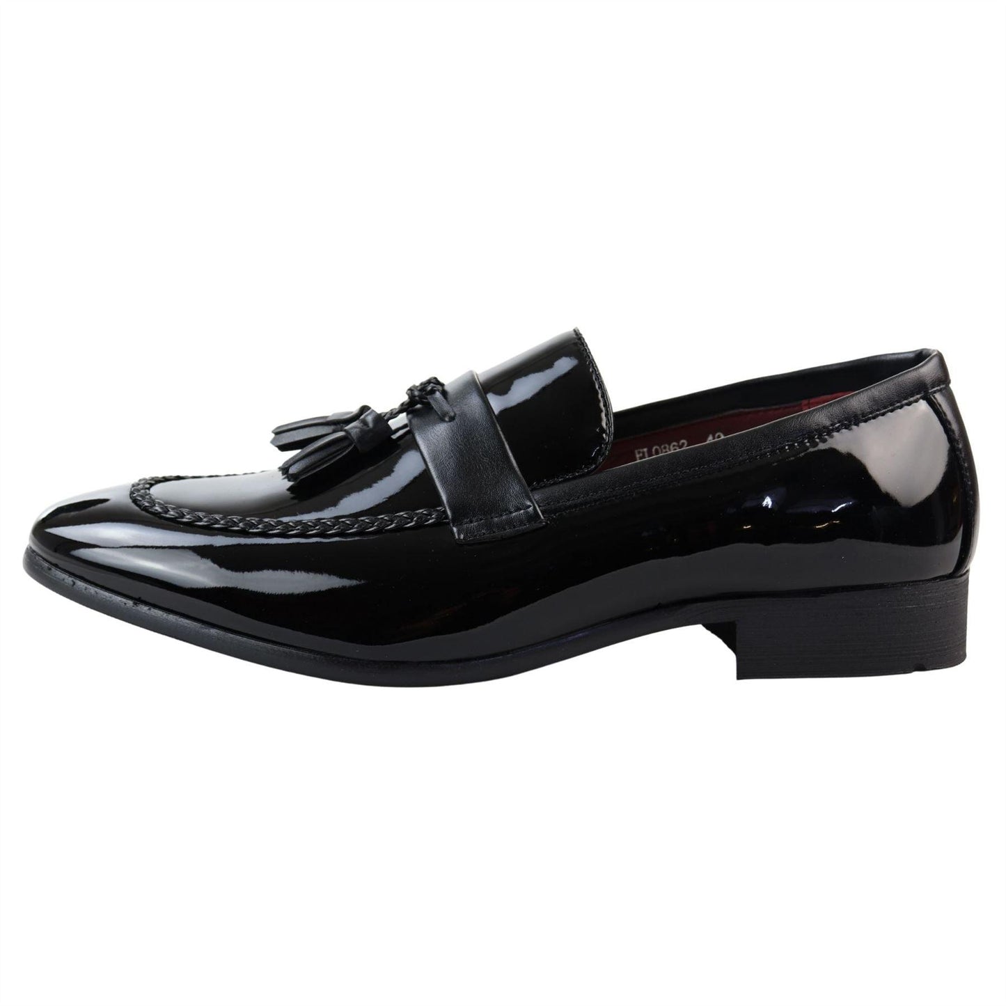 Cesare – Mocassino Uomo Vernice con Nappine Slip-On Formale
