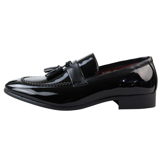 Cesare – Mocassino Uomo Vernice con Nappine Slip-On Formale