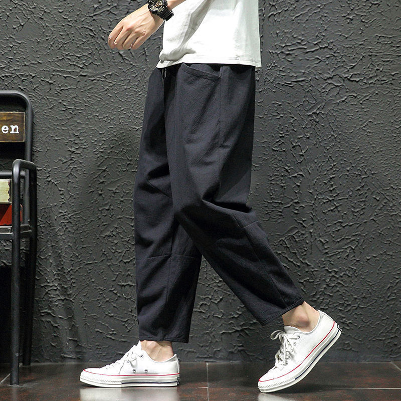 Rocco - Pantaloni Cropped Uomo Estivi Freschi Naturali Leggeri