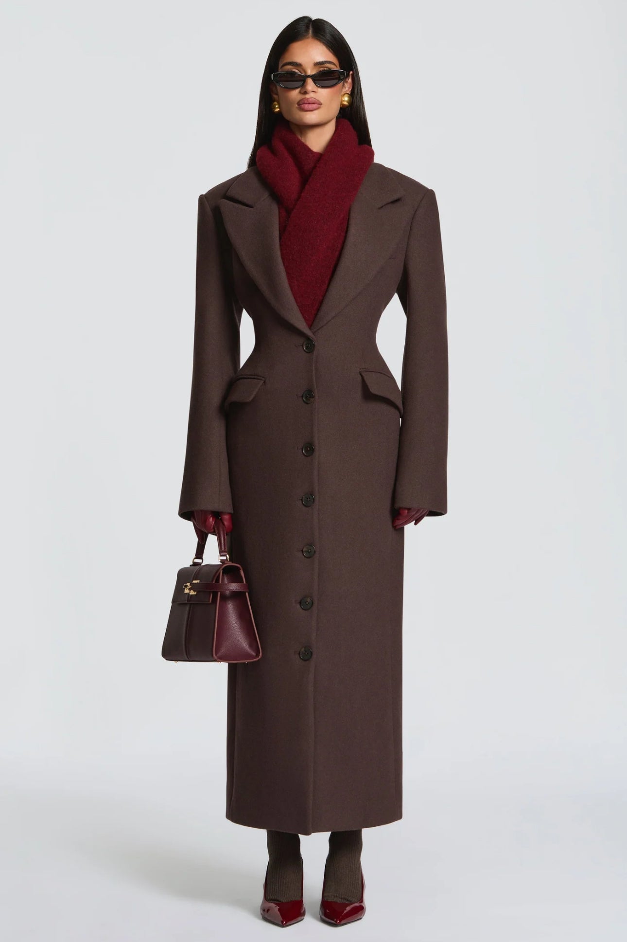 Teclina - Cappotto Lungo Donna Grigio
