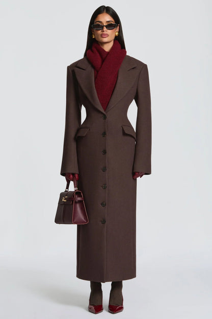 Teclina - Cappotto Lungo Donna Grigio