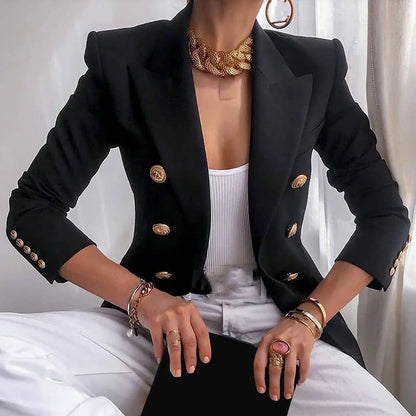 Domitilla – Blazer Donna Boyfriend Aperto a Maniche Lunghe