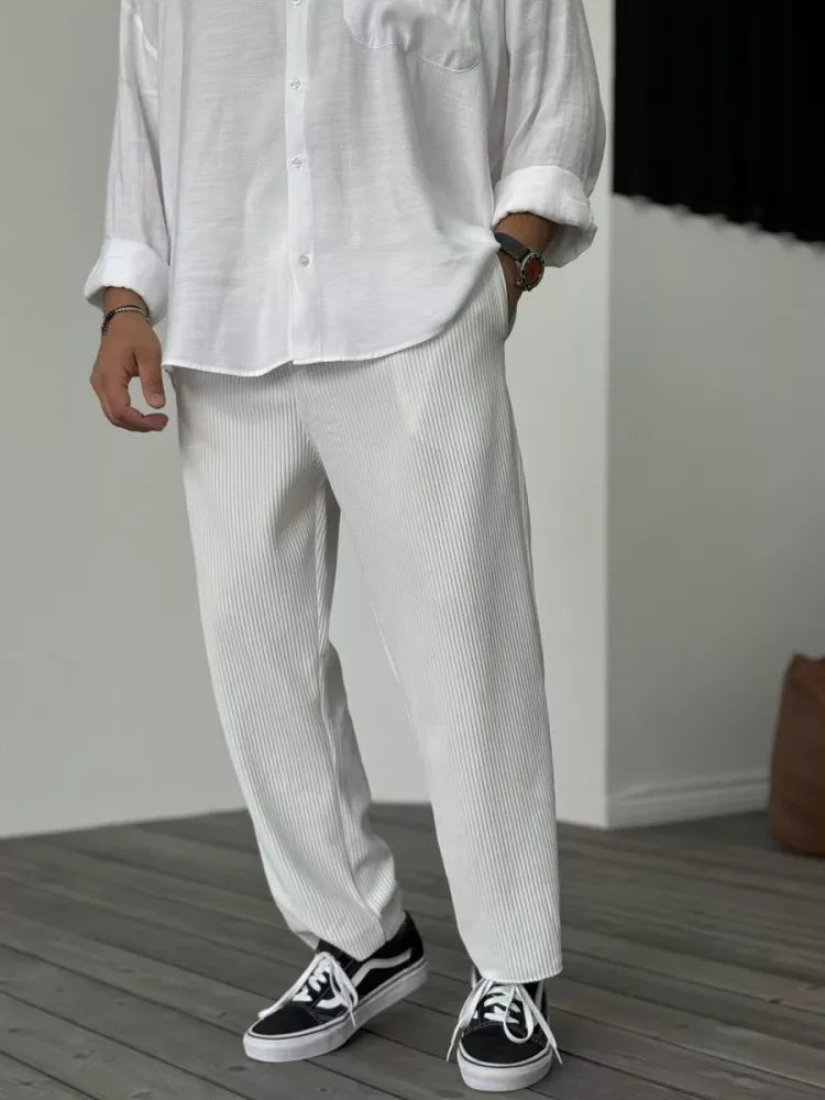 Jenaro - Pantaloni Uomo Lusso Morbidi Eleganti Comfort