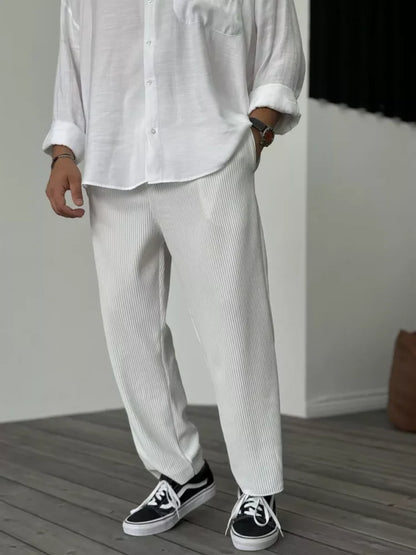 Jenaro - Pantaloni Uomo Lusso Morbidi Eleganti Comfort