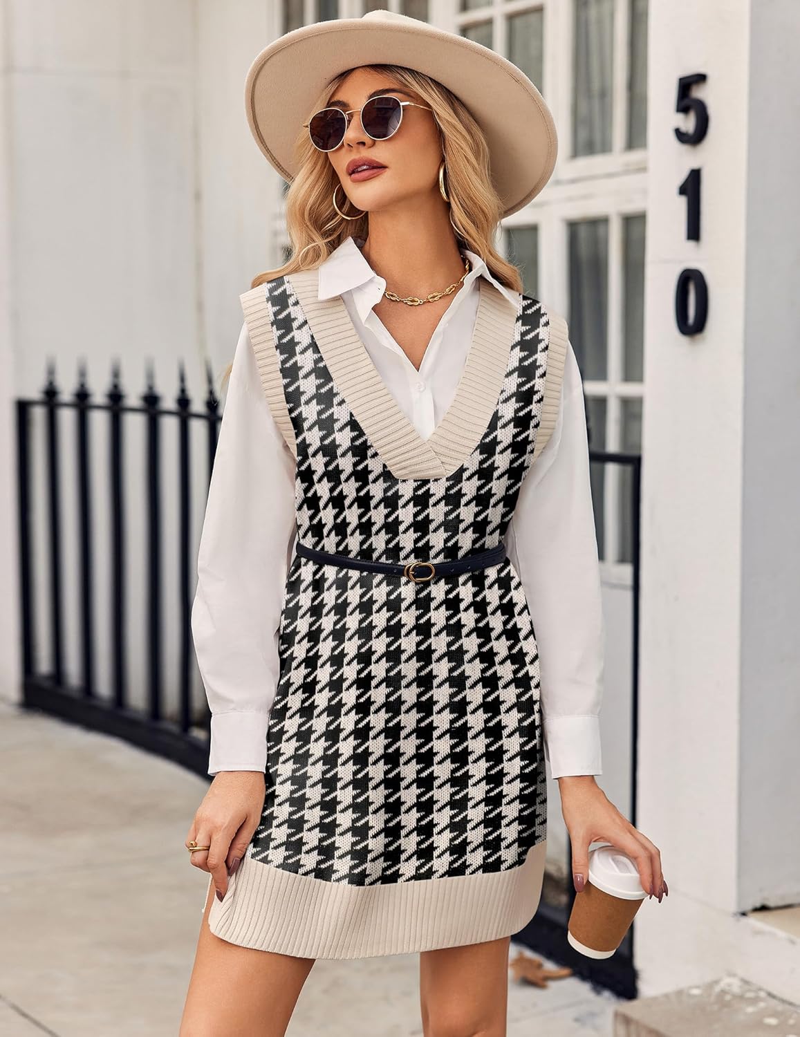 Divina - Abito Maglione Donna Oversize Scollo V