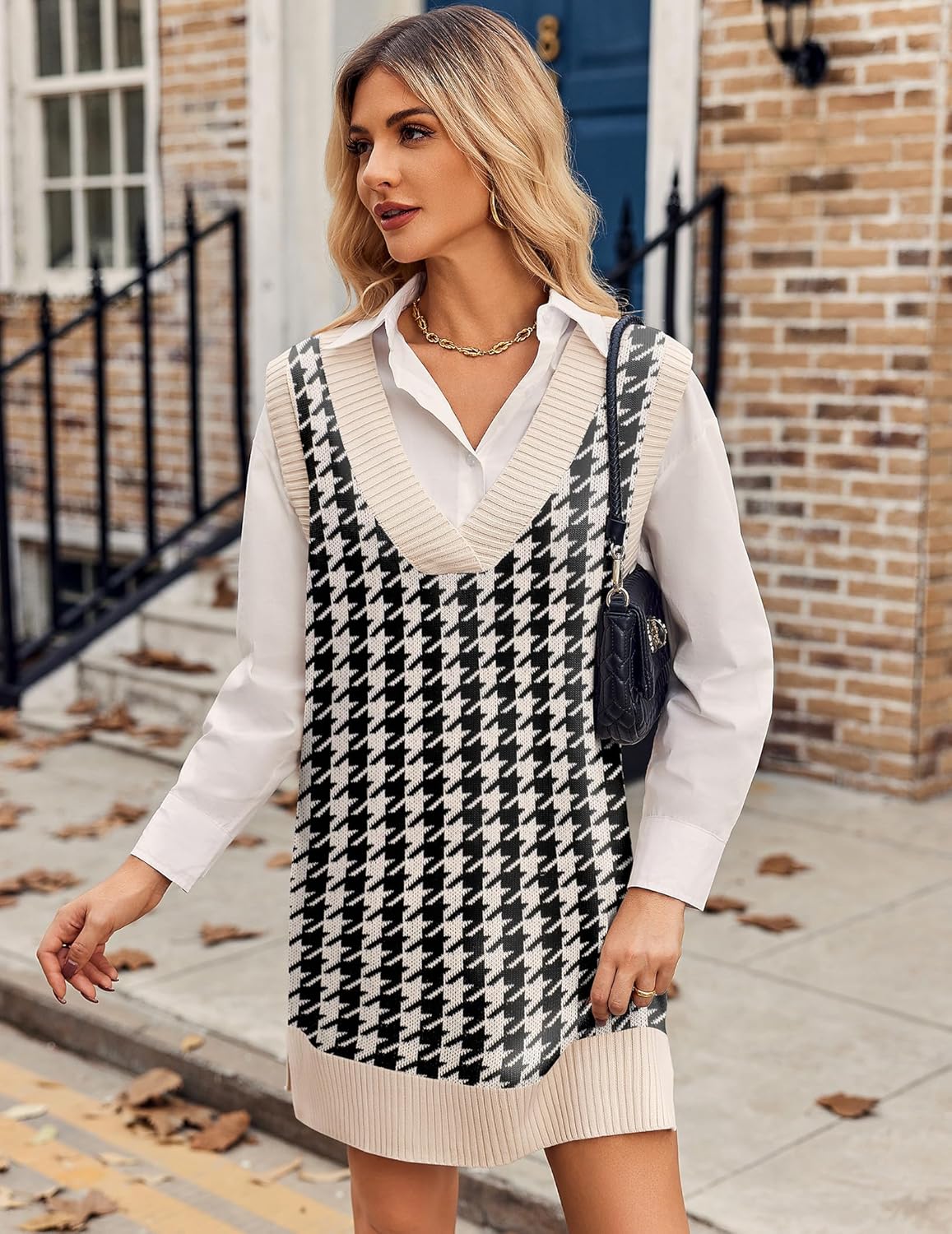 Divina - Abito Maglione Donna Oversize Scollo V