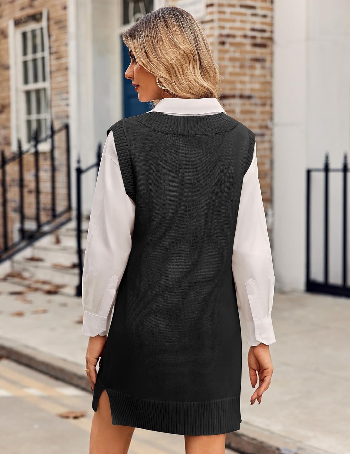 Divina - Abito Maglione Donna Oversize Scollo V