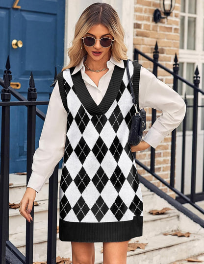 Divina - Abito Maglione Donna Oversize Scollo V