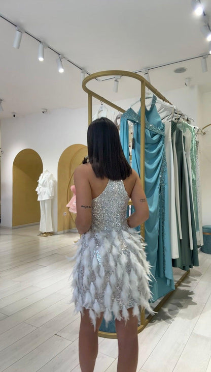 Ersilia - Abito Scintille Luminoso Donna Elegante