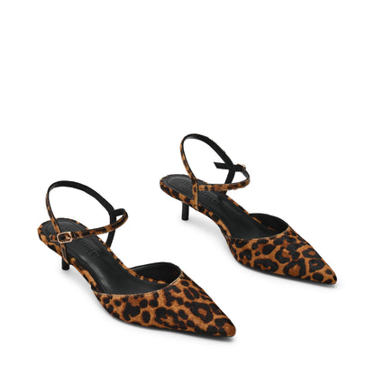 Rita - Slingback Leopard Eleganti Donna Tendenza