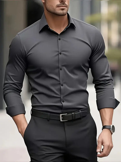 Alberto – Camicia Traspirante A Maniche Lunghe Da Uomo