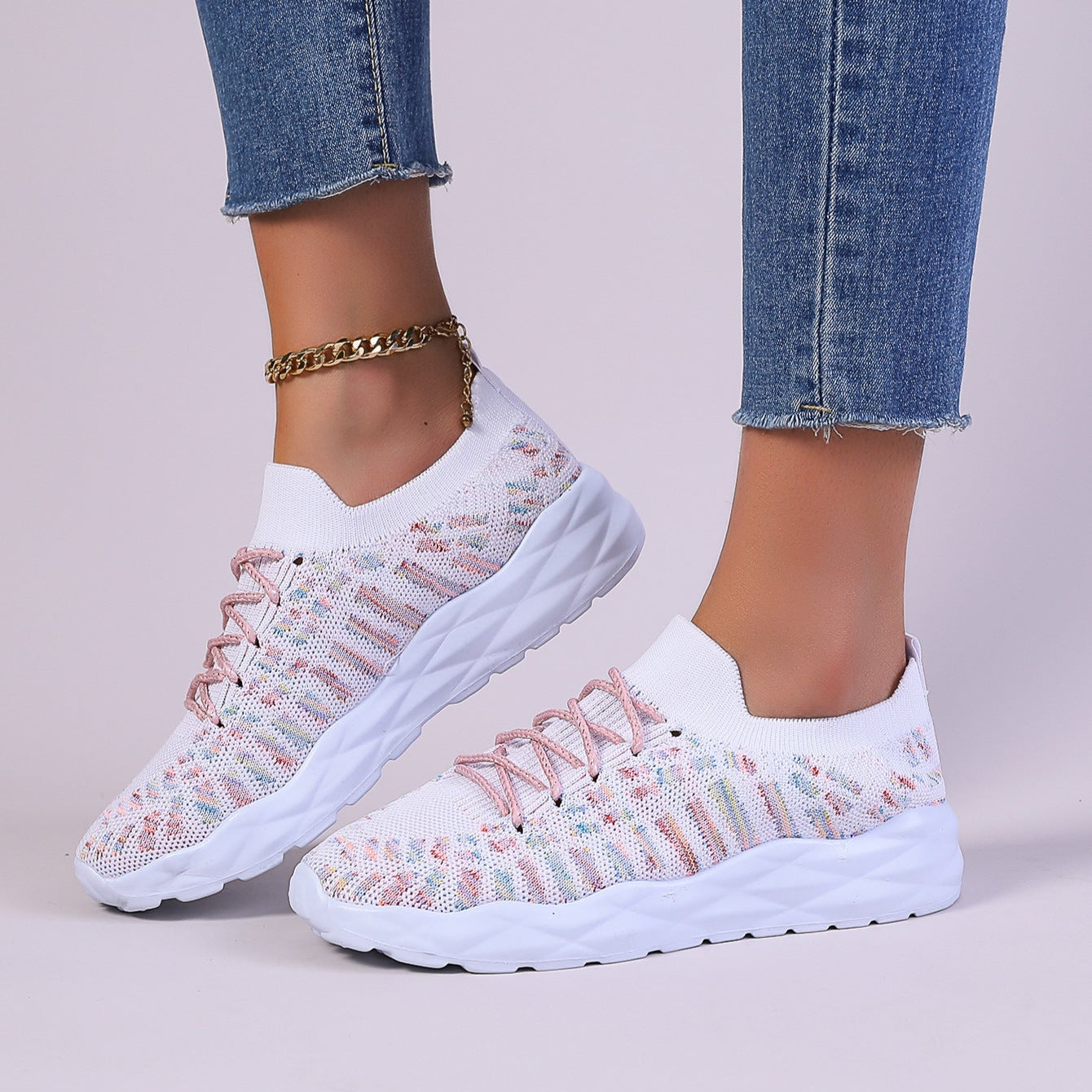 Federica - Scarpe Basse Donna con Lacci Stagionali