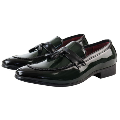 Cesare – Mocassino Uomo Vernice con Nappine Slip-On Formale