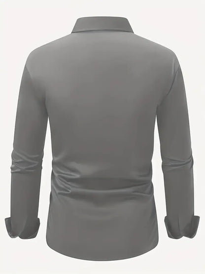 Giorgio – Camicia Da Uomo A Manica Lunga Slim Fit Traspirante